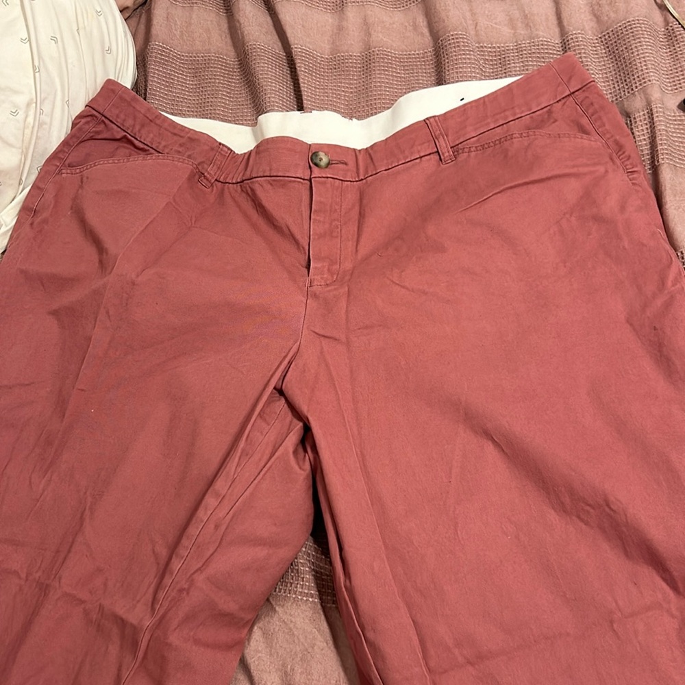 Mauve colored chinos